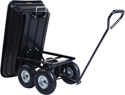 Garden Dump Cart - 650LB Heavy Duty