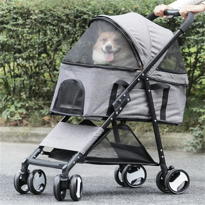 Pet Stroller Foldable Travel Carrier