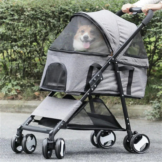 Pet Stroller Foldable Travel Carrier