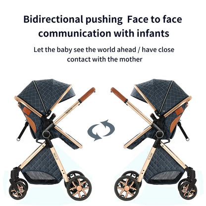 3-in-1 Lightweight Stroller - Carriage, Bassinet