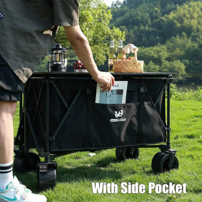 Collapsible Beach Wagon with 440Lbs Capacity